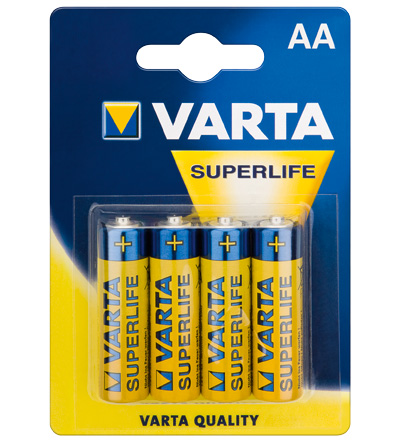 Varta® Battery (2006) Superlife (Alkali Mignon) R 6 VSL (AA) 1,5V, 4 pcs, Blister