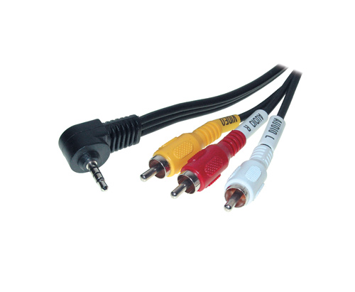 Audio/Video Verbindung, 3,5mm Klinke St an 3 x Cinch St, 1,5m