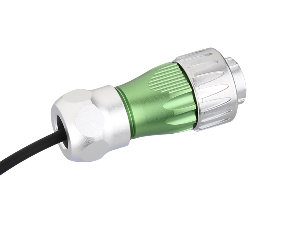 Industrial Connector S3 - Fibre Optic cable, Plug LC with cable gland to Plug LC, metal, M24, bayonet, IP65/67, 3m, Good Connections®