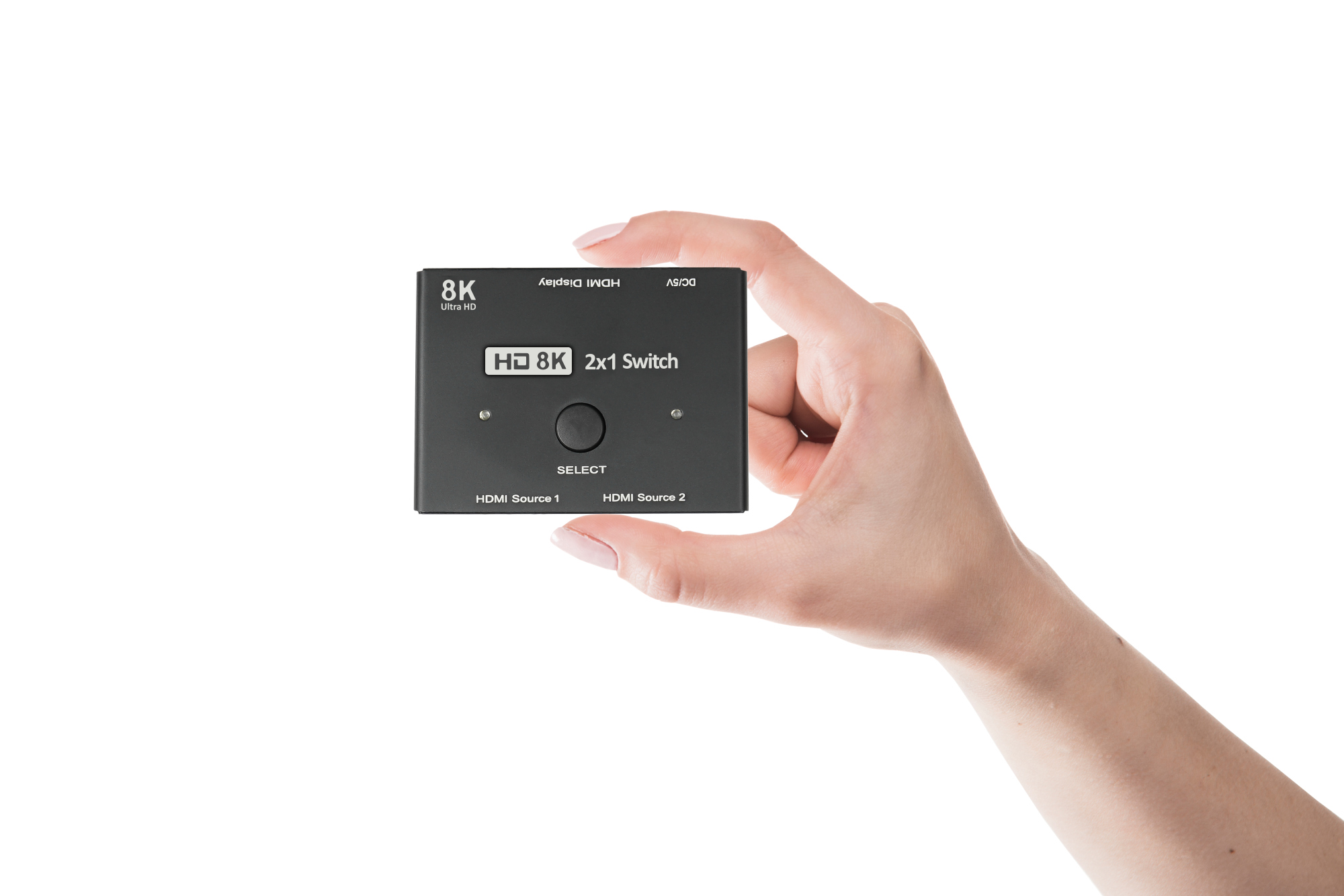 HDMI 2.1 Switch 2-way (2x input and 1x output), directional, 8K @30Hz, Good Connections®