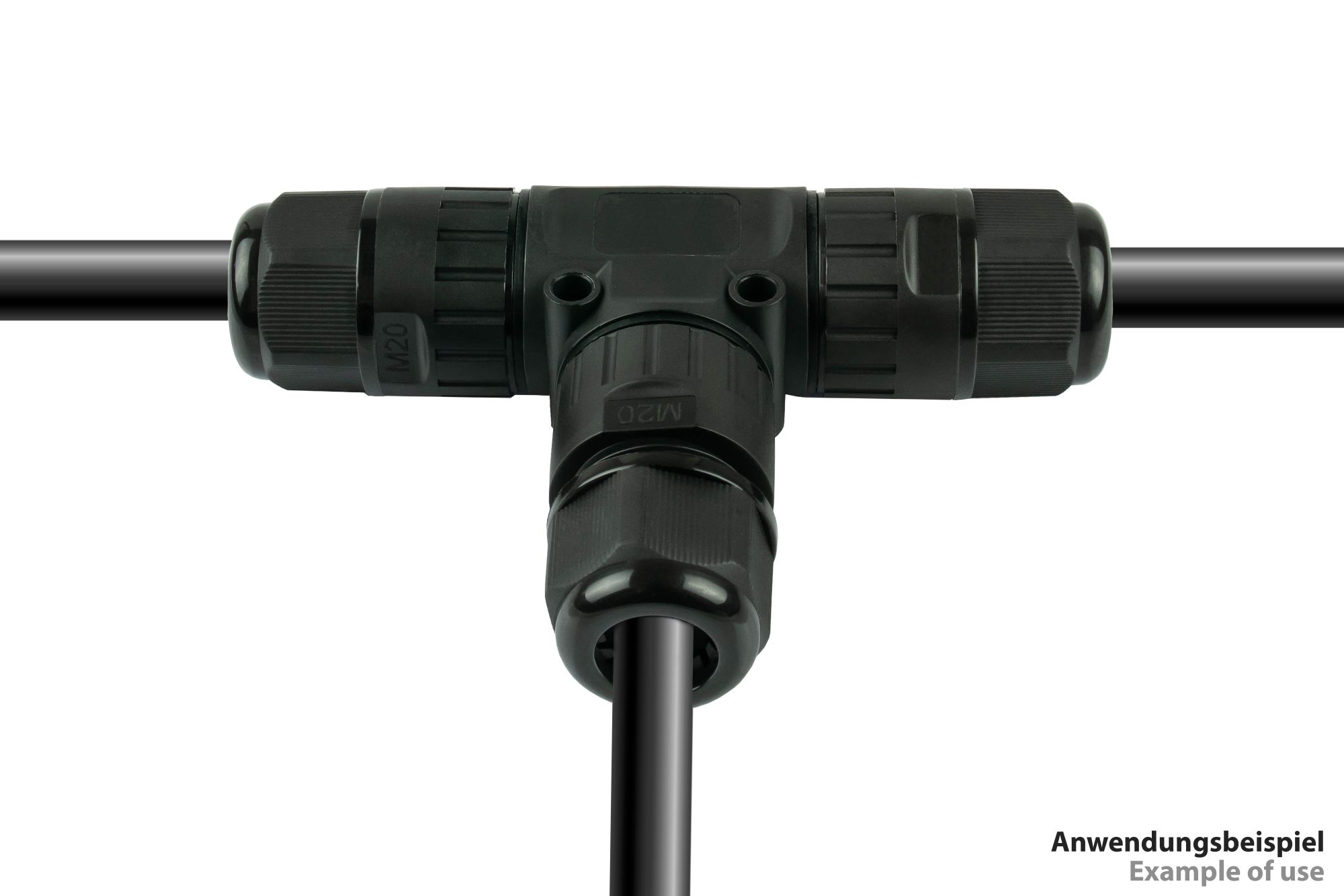 kabelmeister® Werkzeugloser IP68 T-Kabelverbinder / T-Adapter, 3-polig
