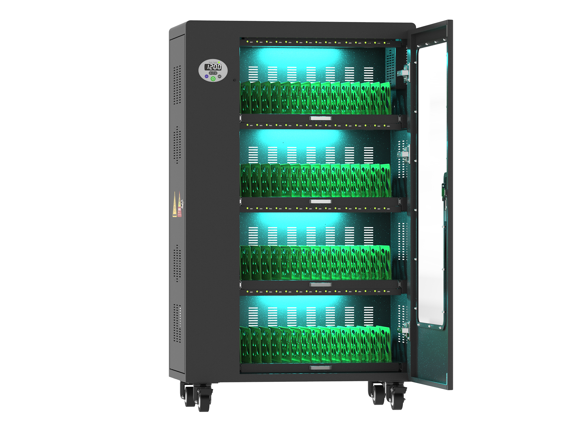Good Connections® ANTARES PRO T60C Ladewagen bis 11", USB-C™, 30W Port, PD3.0, UVC-Desinfektion, schwarz