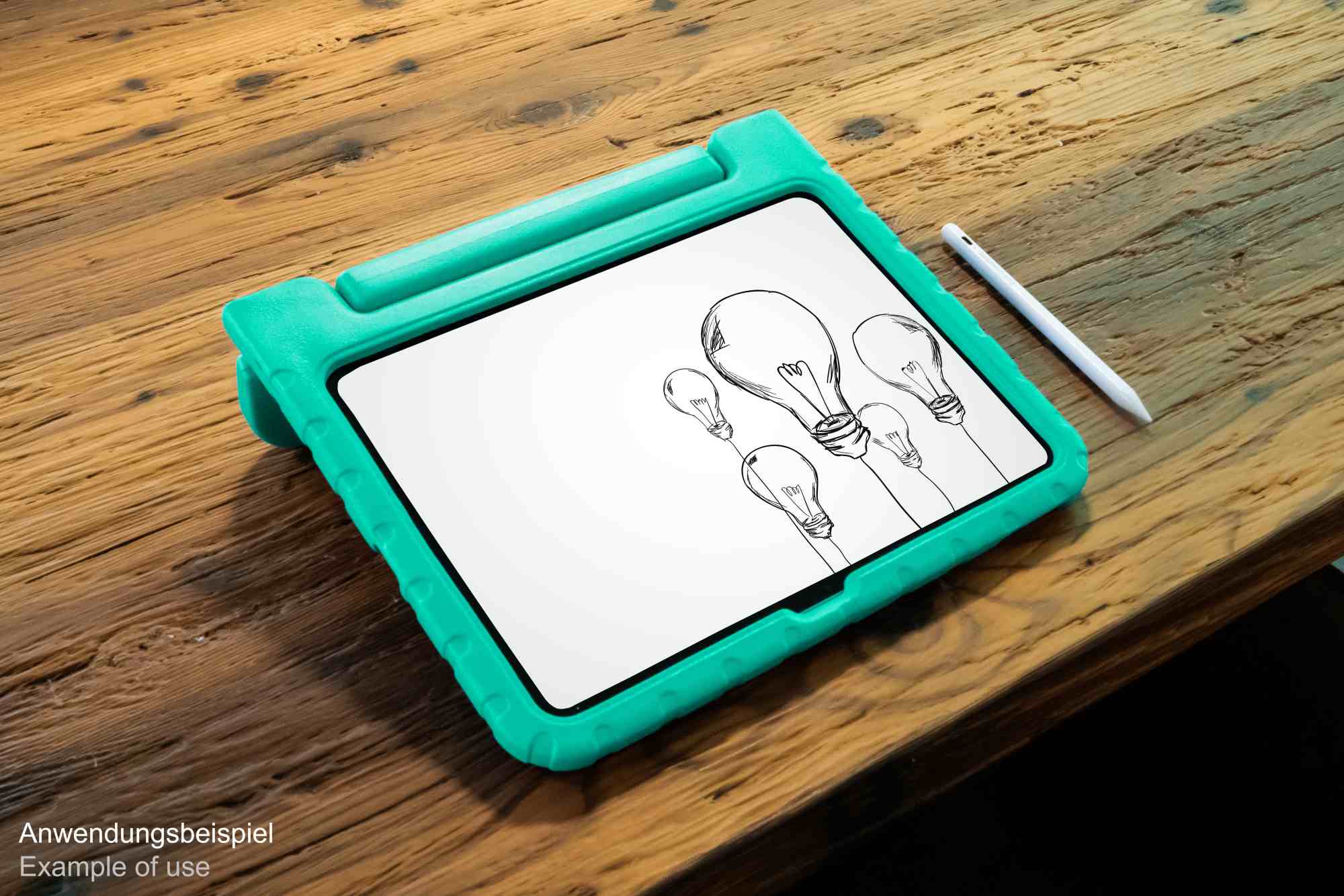 IPad 10.9" (10th gen.) tablet protective case with kickstand, aqua, Good Connections®