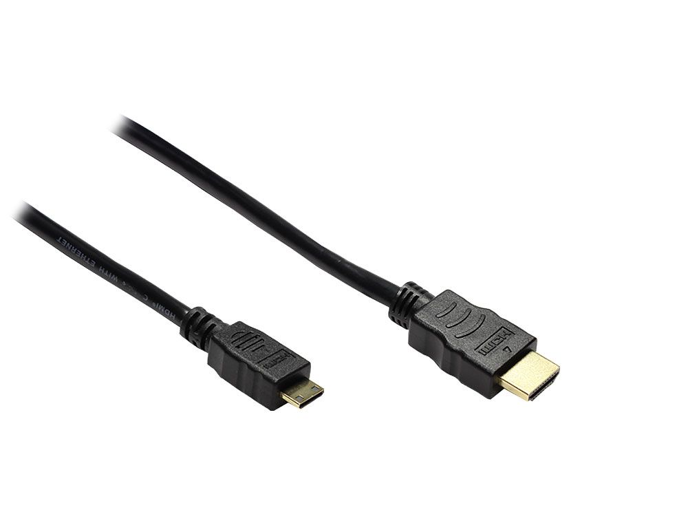 High-Speed-HDMI®-Kabel mit Ethernet, Standard Stecker (Typ A) auf Mini Stecker (Typ C), 3m, Good Connections®