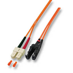 Patch cable, LWL Duplex OS2 (Singlemode, 9/125) E2000®/SC, 1m, Good Connections®