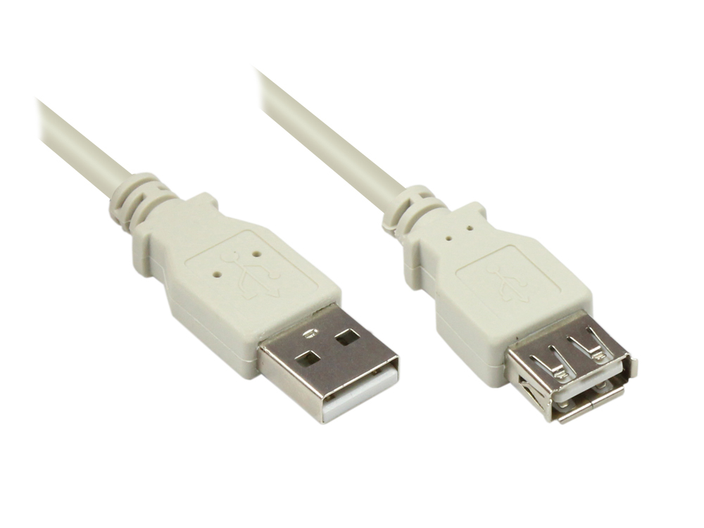 USB 2.0 Verlängerung, Länge: ca. 0,25m, Good Connections®