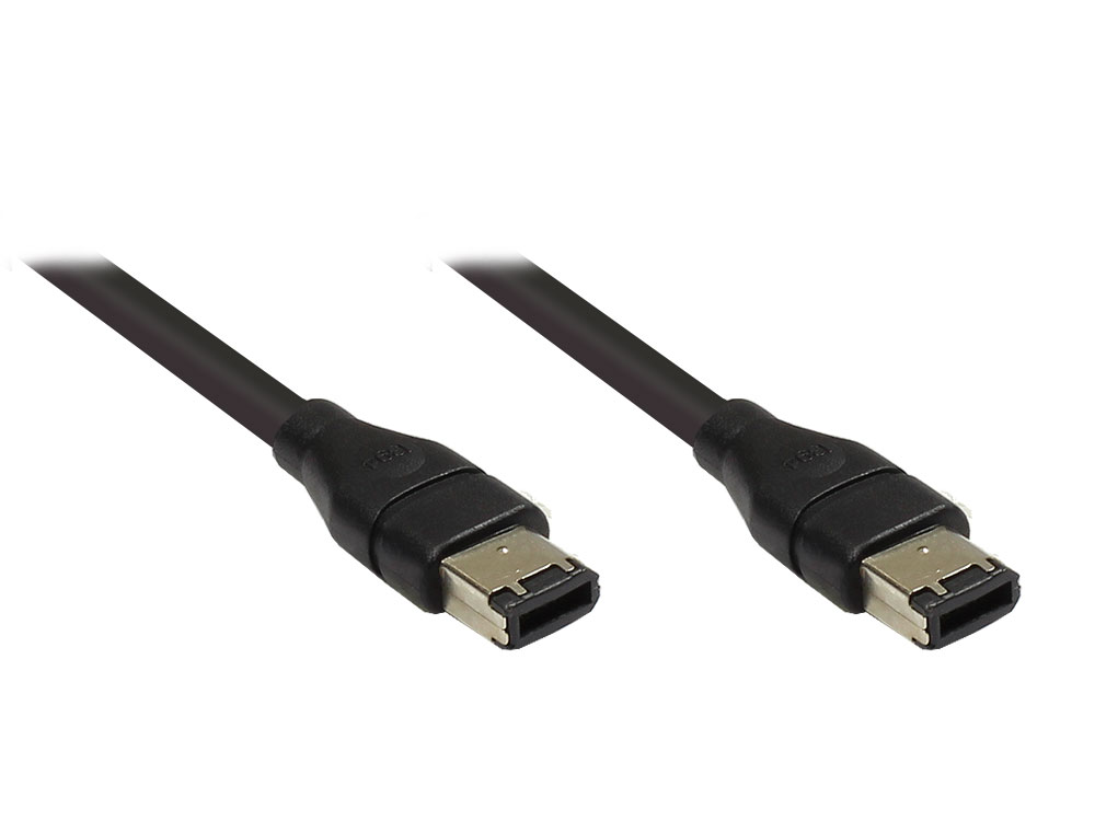FireWire IEEE1394a Anschlusskabel 6/6, 2m, Good Connections®