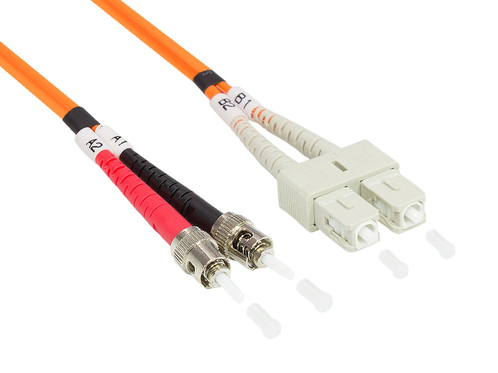 Patch cable LWL Duplex OM2 (Multimode, 50/125) ST/SC, 0,5m, Good Connections®