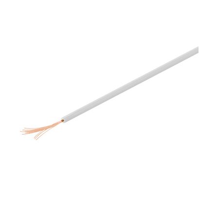 Kupferlitze isoliert, 10M, 1x0,14mm, weiß, Good Connections®
