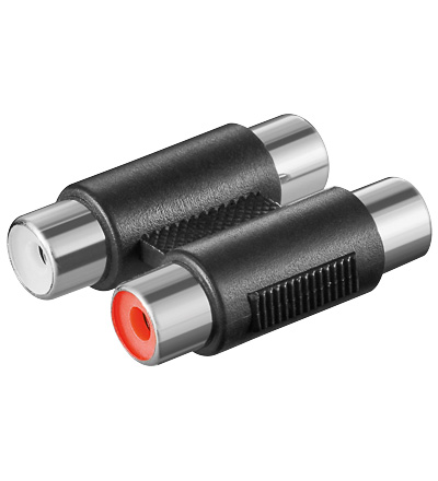 Audio-Adapter, 2x Cinch Kupplung auf 2x Cinch Kupplung