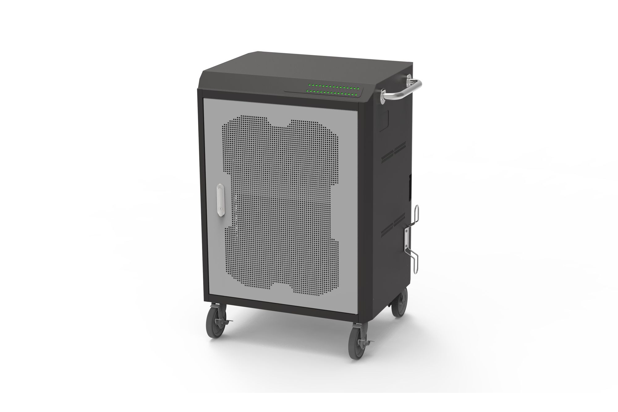 Good Connections® Charging Cart for 30 devices, USB-C™, 45W per port, PD 3.0, PPS, QC 3.0, black/grey