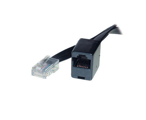 ISDN-Verlängerungskabel, 8-adrig, schwarz, 3m, Good Connections®