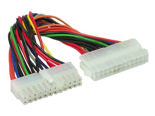 Stromkabelverlängerung 24pol St. an 24pol Bu, Länge: 30cm, Good Connections®