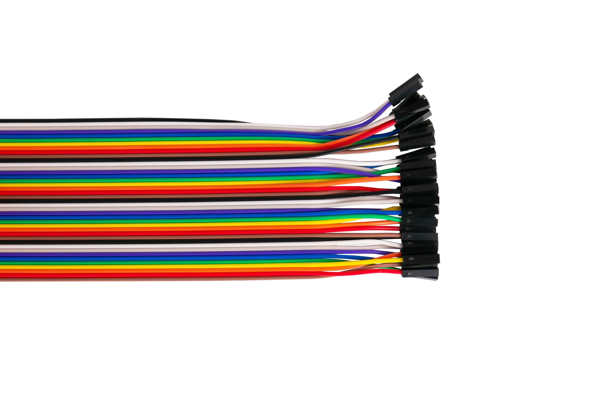 kabelmeister® Jumper Wire 40-Pin trennbare Adern für Arduino, Raspberry Pi etc., Buchse an Buchse, 3er-Set, 40cm