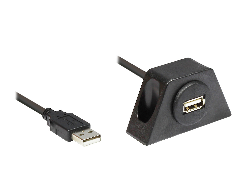 USB 2.0 Docking-Kabel, schwarz 2m