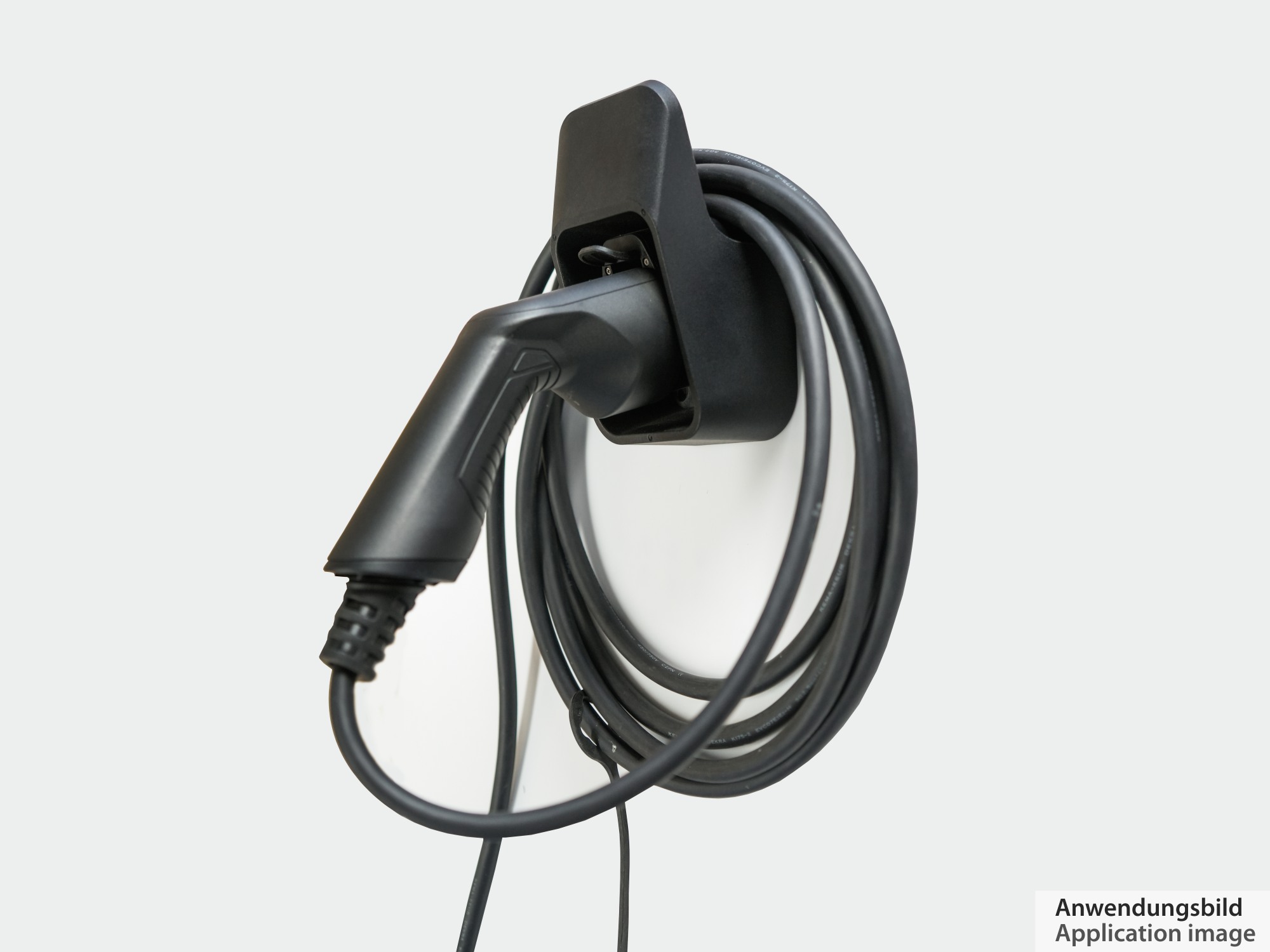 kabelmeister® Wandhalterung mit integrierter Kabelhalterung für Typ 2 Ladekabel von Elektro- und Hybridfahrzeugen