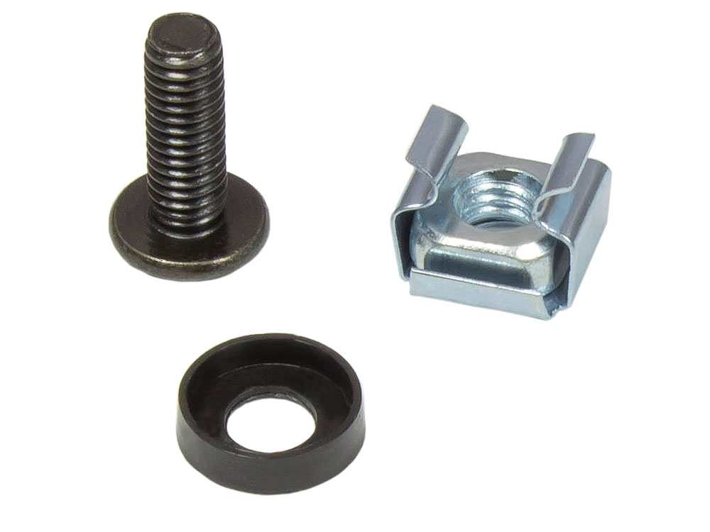 Mounting Set M6, screws 20 mm, set of 20, black, Good Connections®