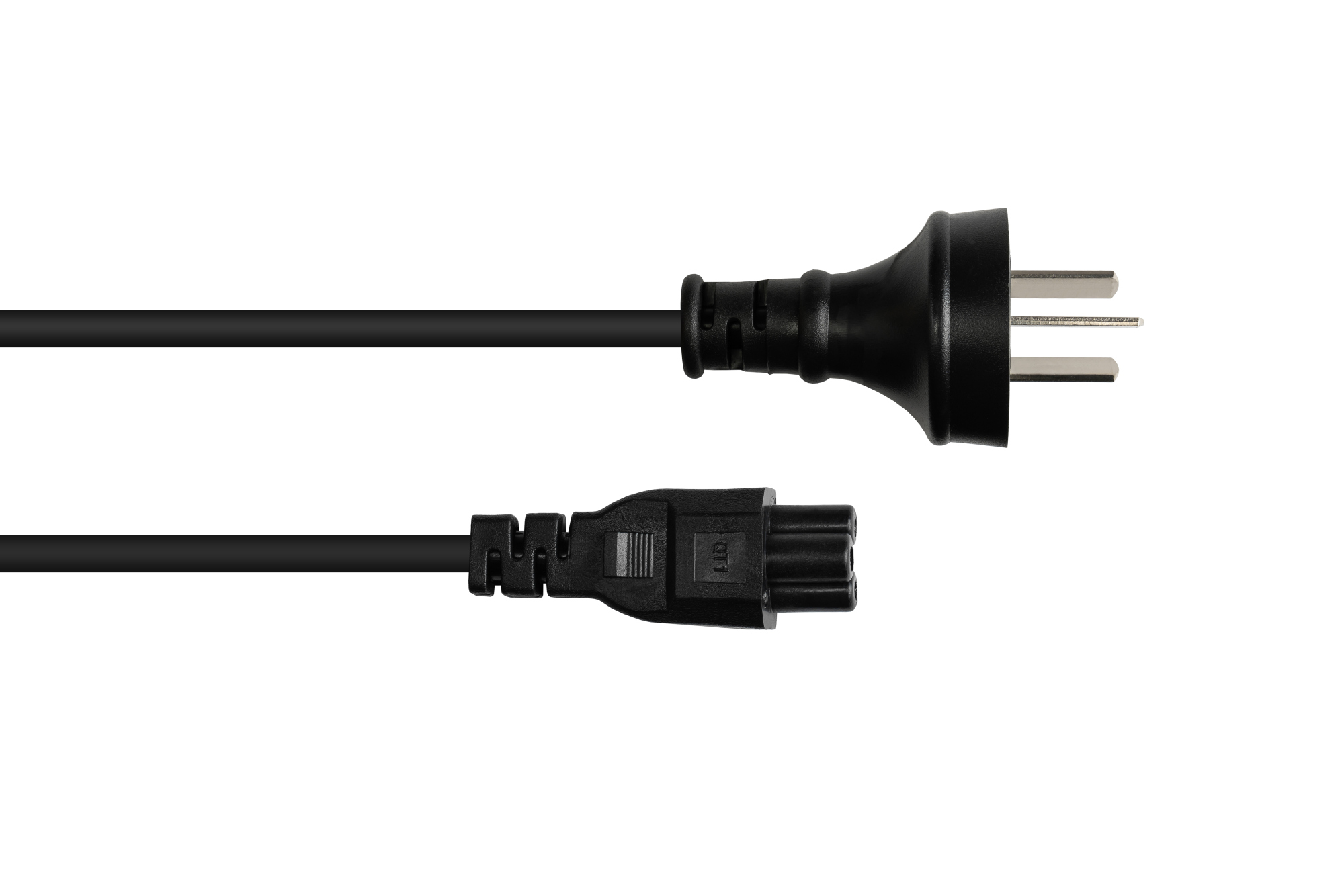 Power cord China Typ I plug to C5 (straight) for Notebook, CCC, black, 0,75 mm², 1,8 m, Good Connections®