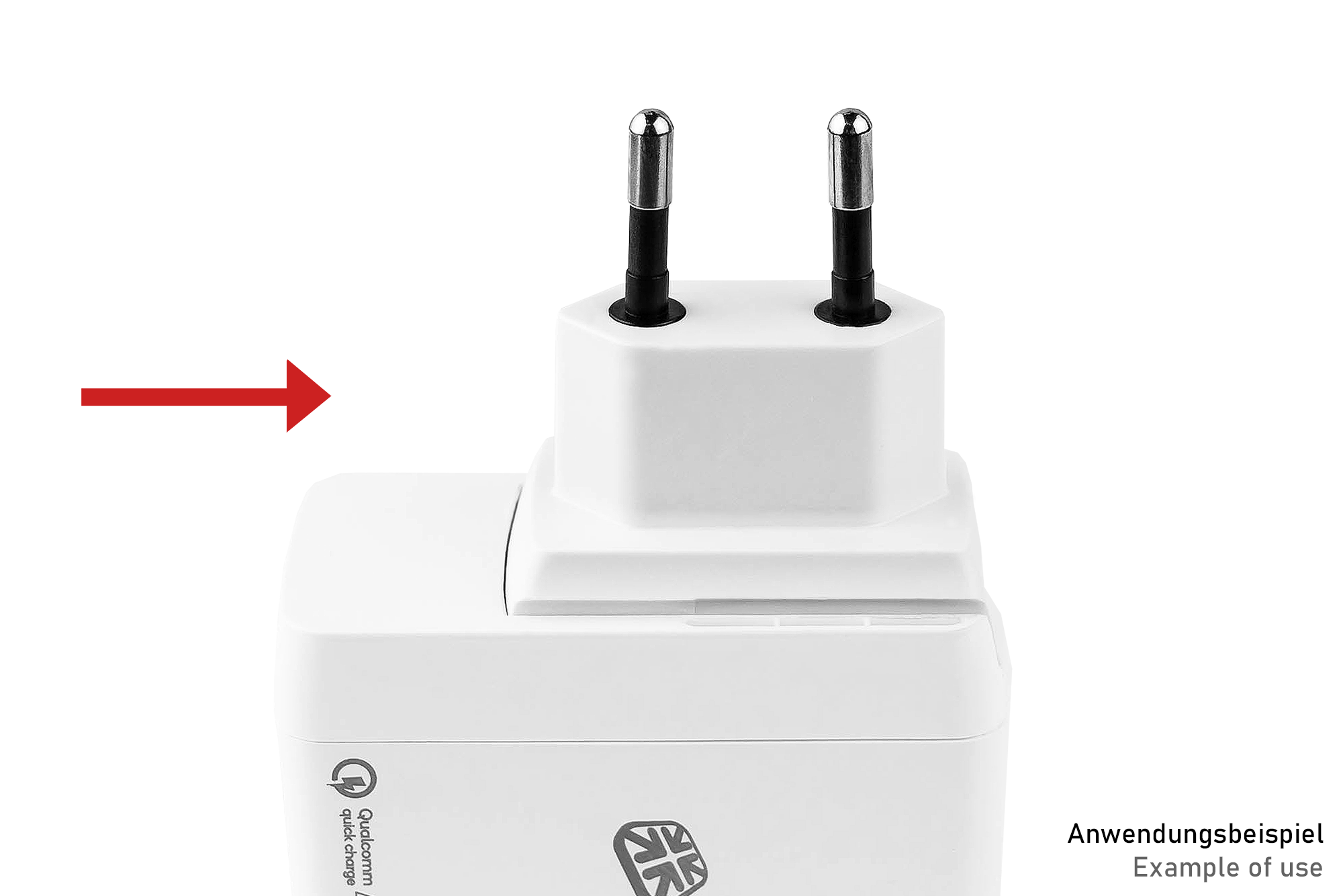 Power cable adapter for Good Connections® chargers (PCA-WxxxW), white