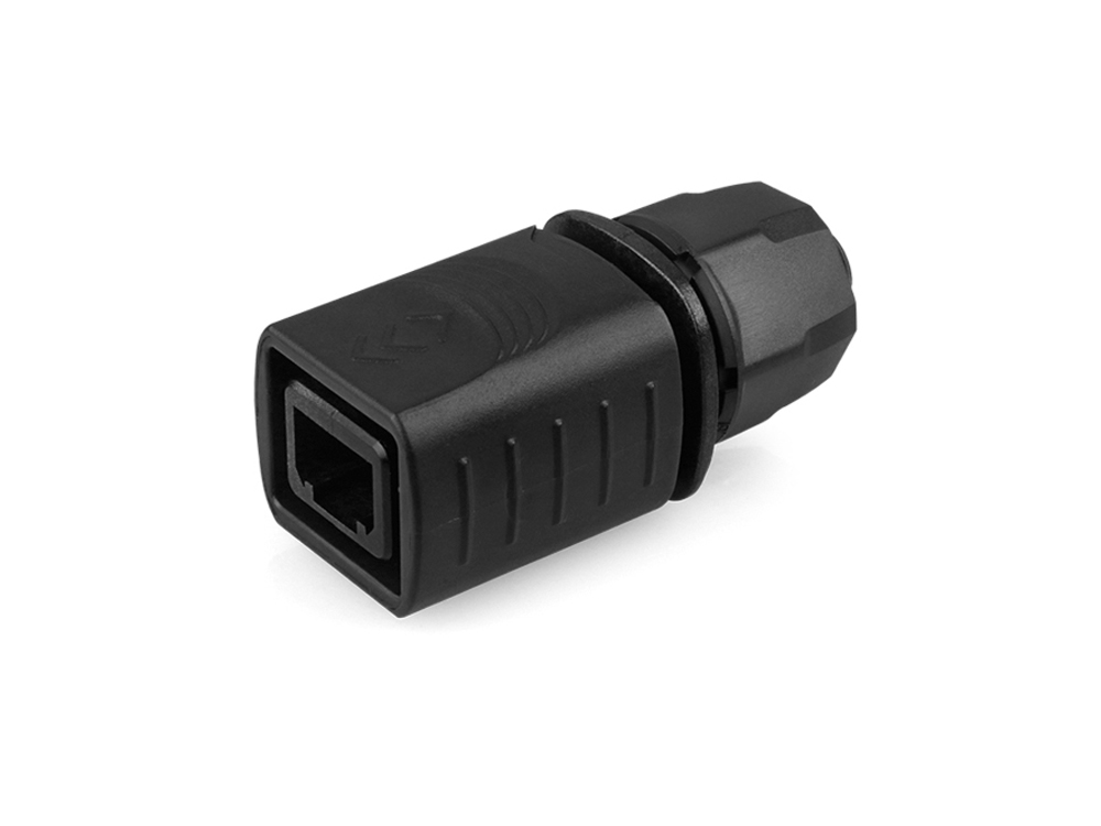 Industrial connector S6 - Unmated plug, cut-out for RJ45 plug, Good Connections®
