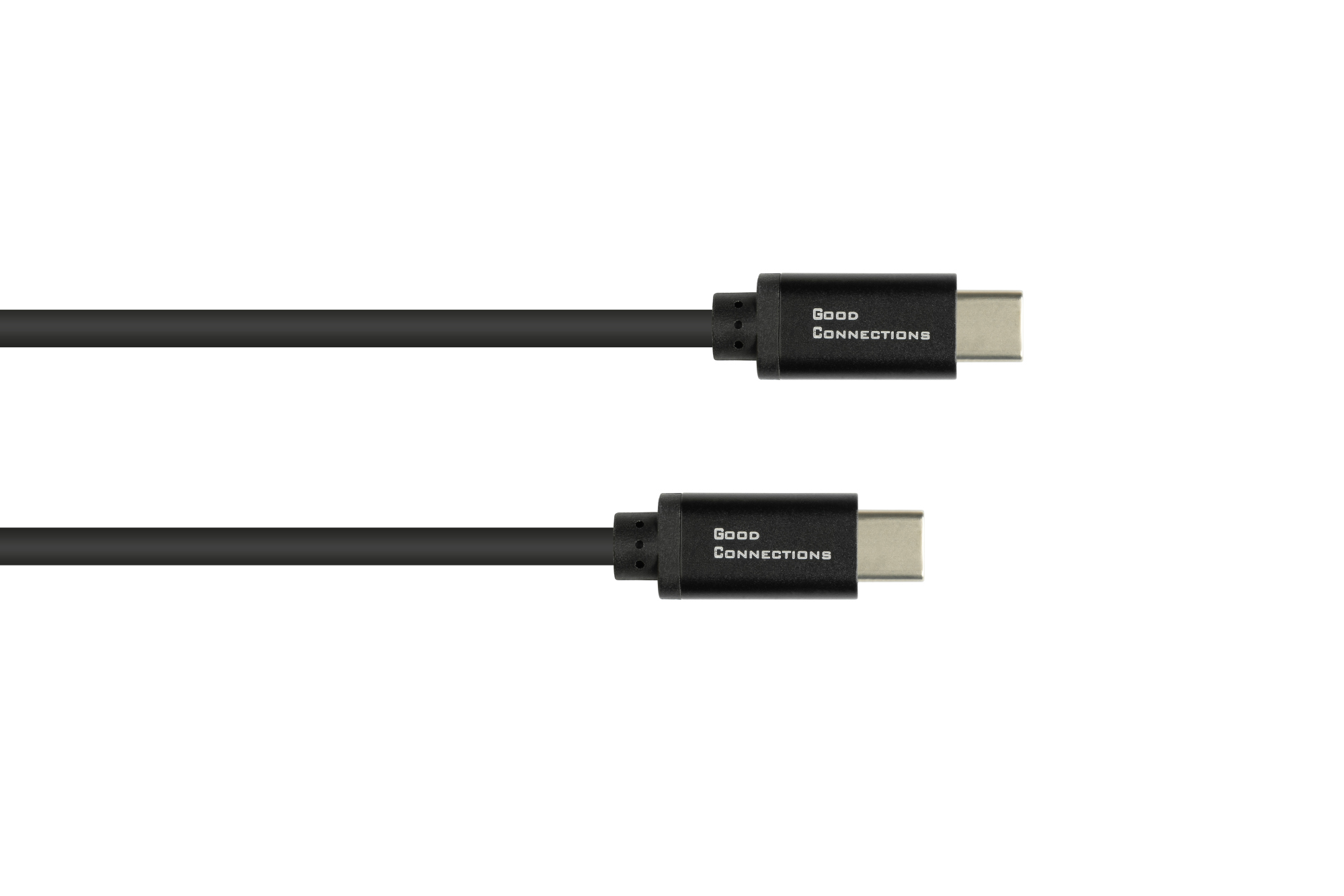USB-C™ SmartFLEX Lade- und Datenkabel mit Power Delivery (PD3) 100W, USB 2.0, 5A E-Marker, schwarz, 1m, Good Connections®