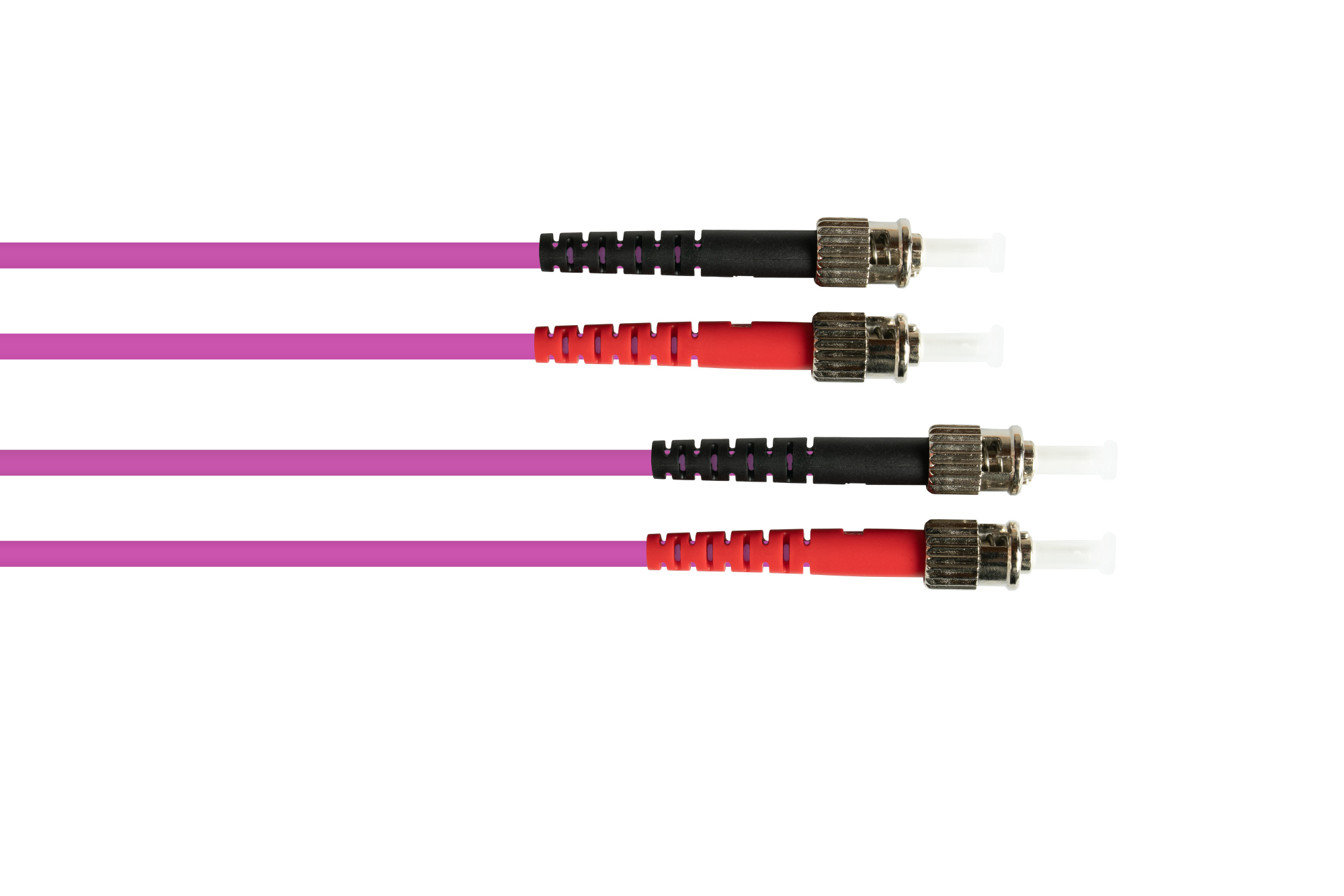 Patch cable LWL Duplex OM4 (Multimode, 50/125) ST/ST, LSZH, 1m, Good Connections®