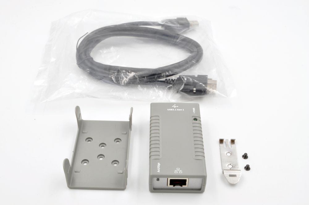 USB 3.0/3.1 (Gen.1) zu 1x Ethernet 1Gigabit, 4KV Optische Isolierung, inkl. Plastik Gehäuse mit Wandhalterung und USB 3.0 Kabel, Exsys® [EX-1321-4K]