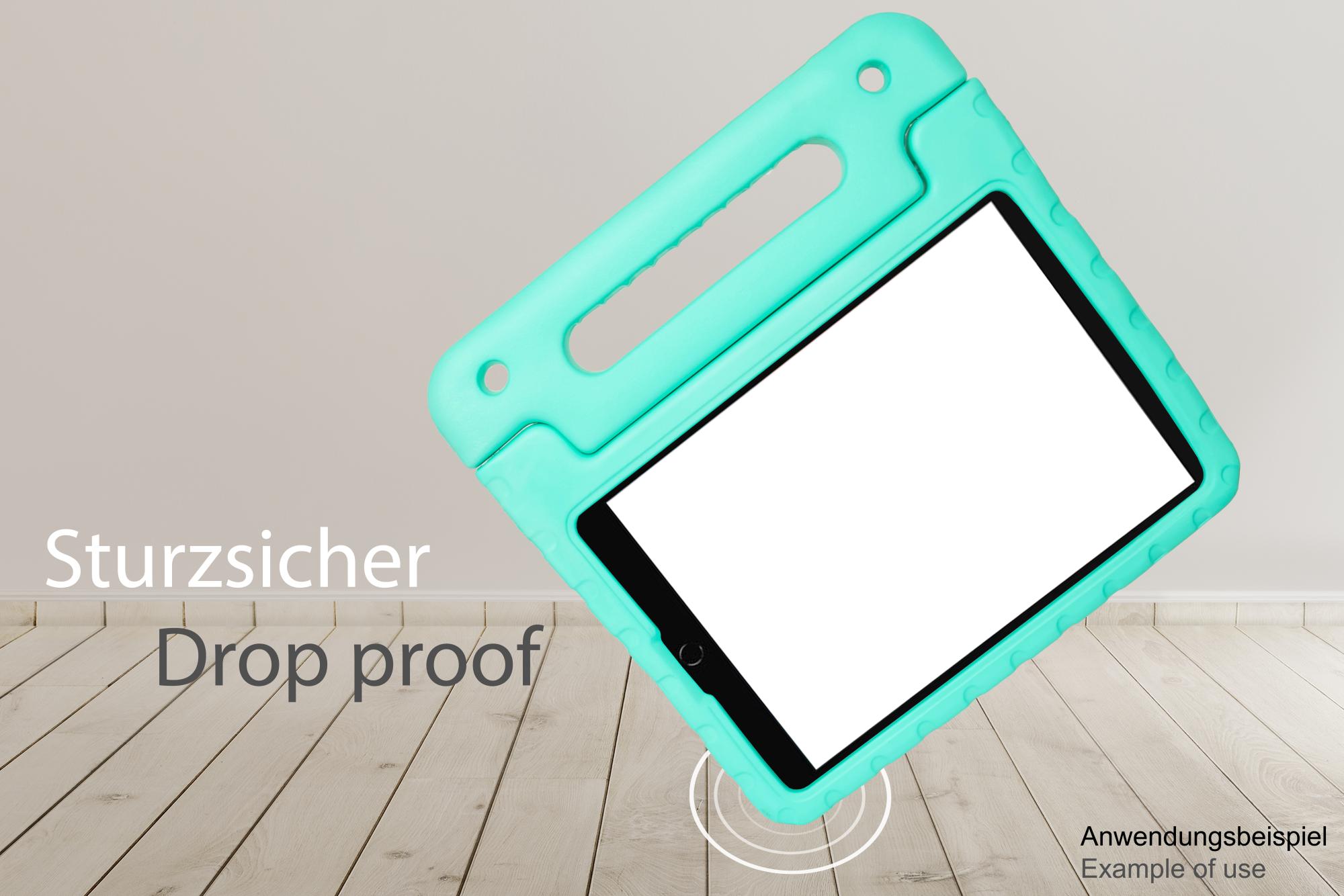 IPad 10.2" (9th gen.) tablet protective case with kickstand, aqua, Good Connections®