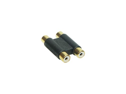 Audio Adapter 2 x Cinch Bu / 2 x Cinch Bu, vergoldet