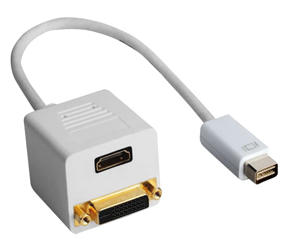 Adapter Mac mini DVI 32 pin auf HDMI Buchse und DVI Buchse