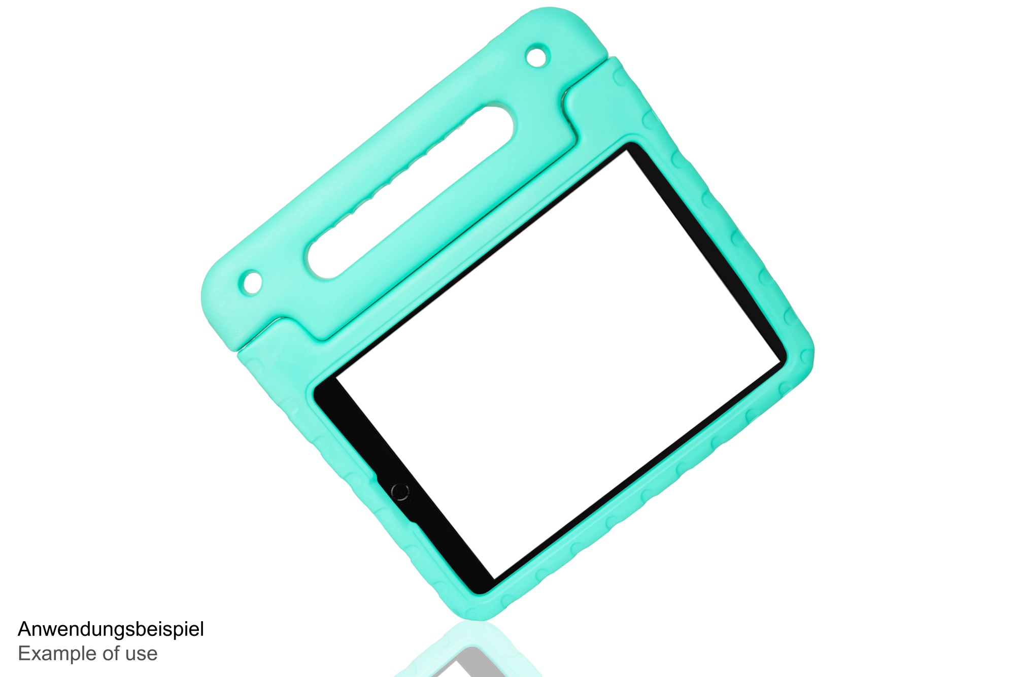 IPad 10.2" (9th gen.) tablet protective case with kickstand, aqua, Good Connections®