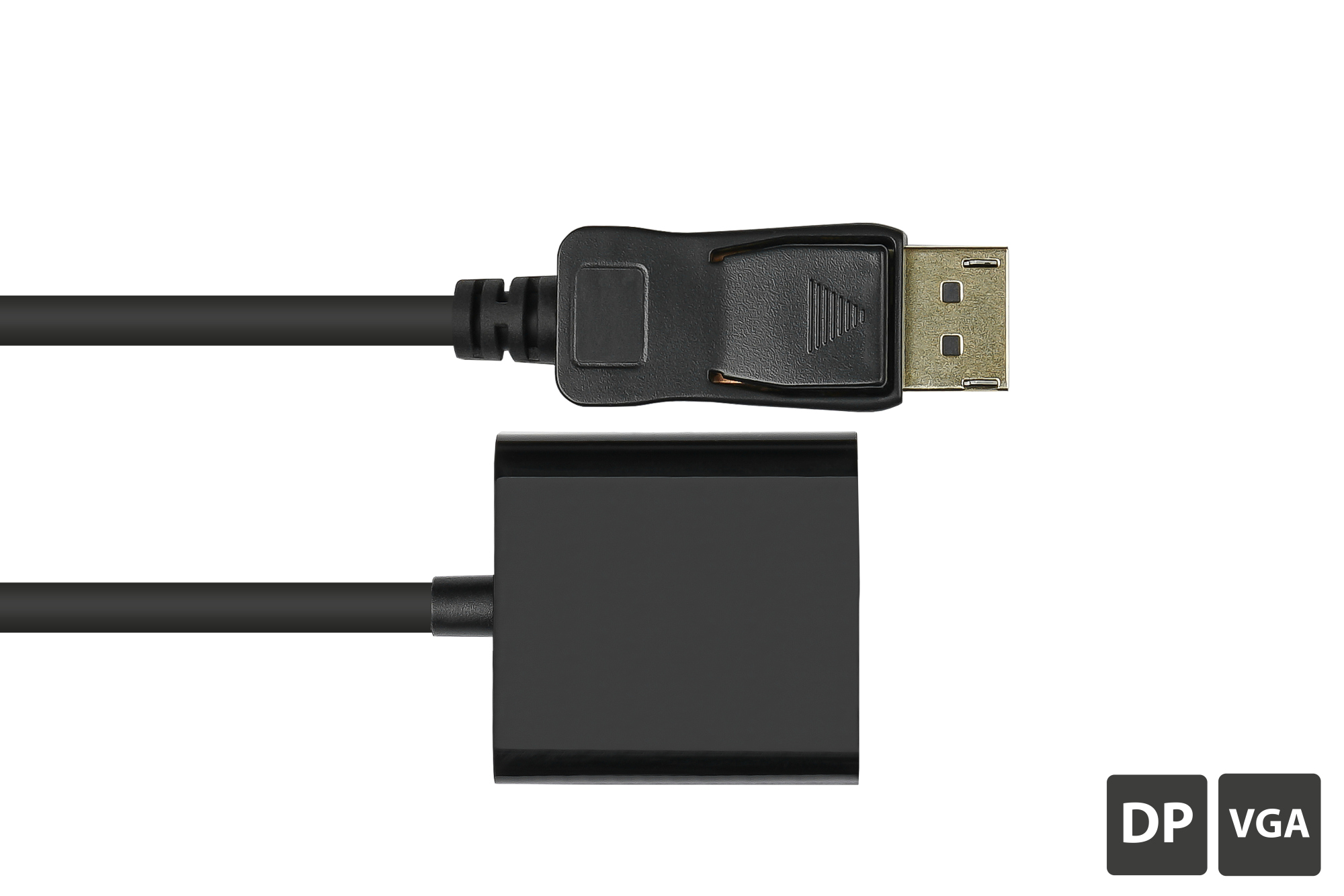 Adapter DisplayPort male to VGA female, 1920*1200 @60Hz, gold plated contacts, approx. 20cm, Good Connections®