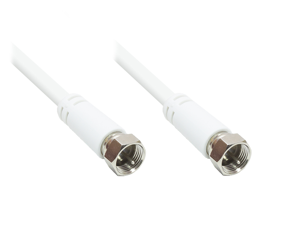 Antennenkabel F-Stecker an F-Stecker, 10m, Good Connections®