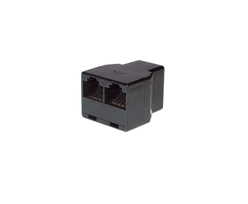 ISDN 2-fach Verteiler als Adapter, Buchse an 2 x Buchse