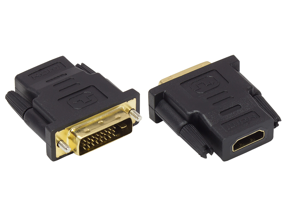 Adaptor HDMI socket to DVI-D (24+1) plug, gold plated, Good Connections®