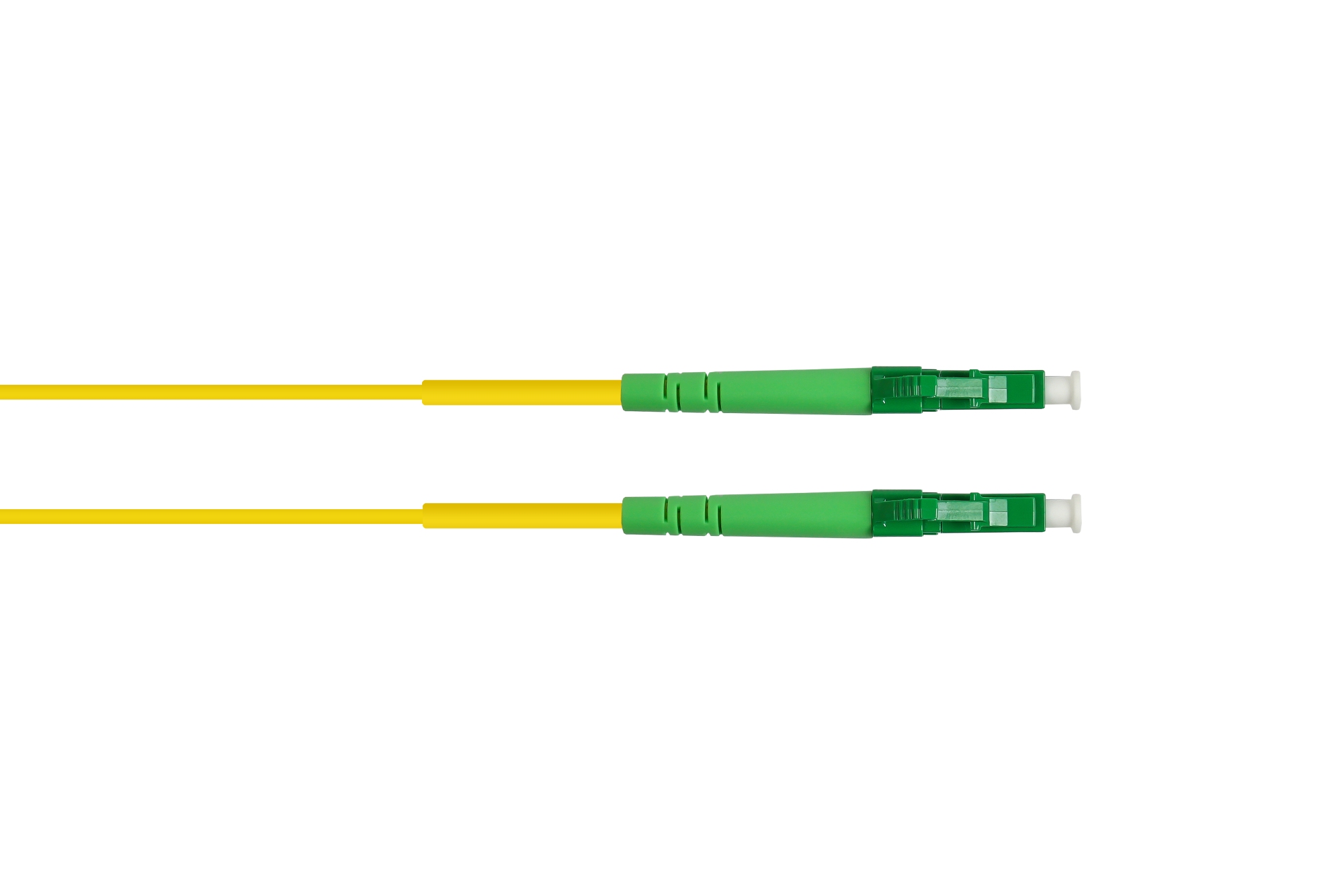 Fiber optic patch cable simplex OS2 (Singlemode, 9/125) LC (APC) / LC (APC),LSZH, 15m, Good Connections®