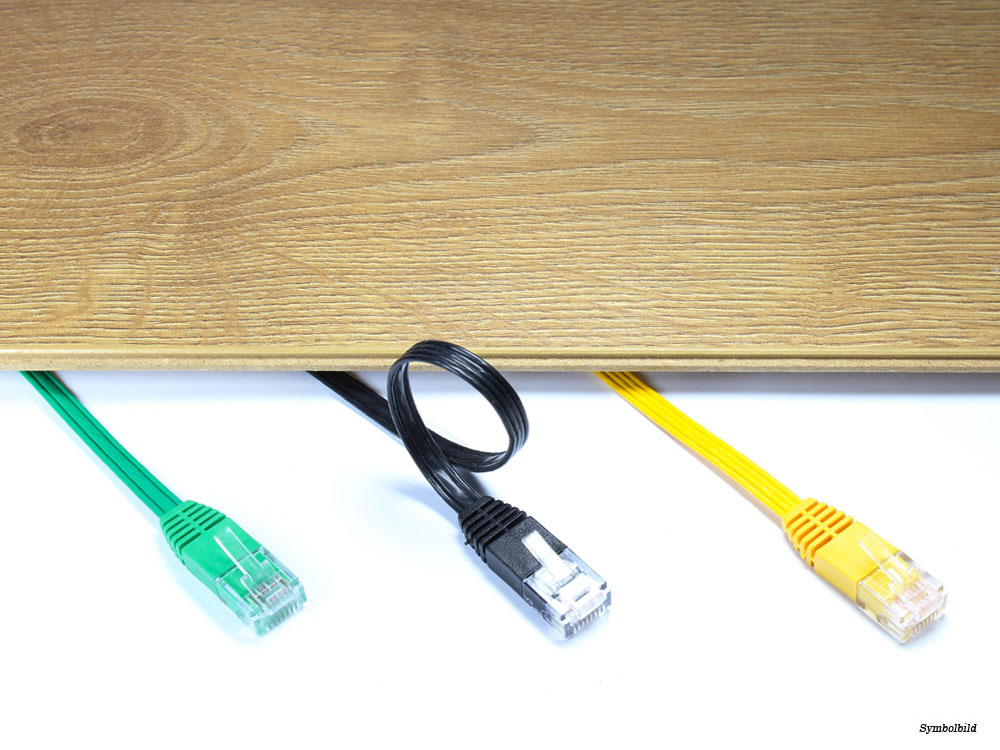 Patchkabel, Cat. 5e, U/UTP, FLACHKABEL, weiß, 7,5m, Good Connections®