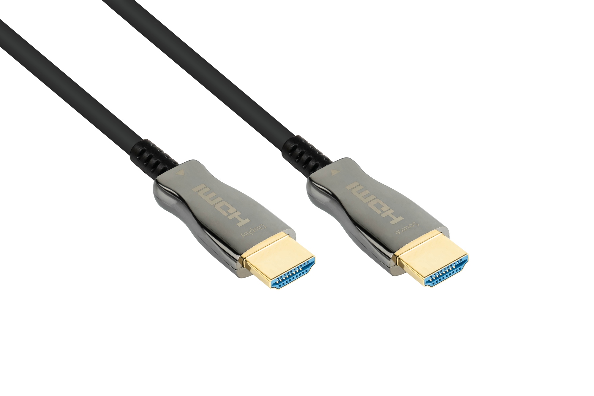AOC Hybrid HDMI Glasfaserkabel 8K @60Hz / 4K @120Hz, 48 Gbit/s, komp. mit HDMI 2.1, schwarz, 10m, PYTHON® Series