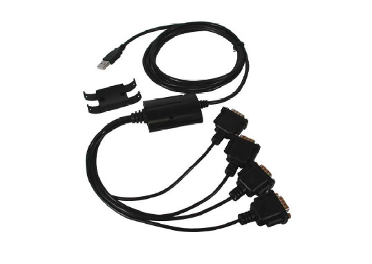 Exsys® USB 2.0 zu 4 x RS-232 Ports Kabel, 2m [EX-1324]