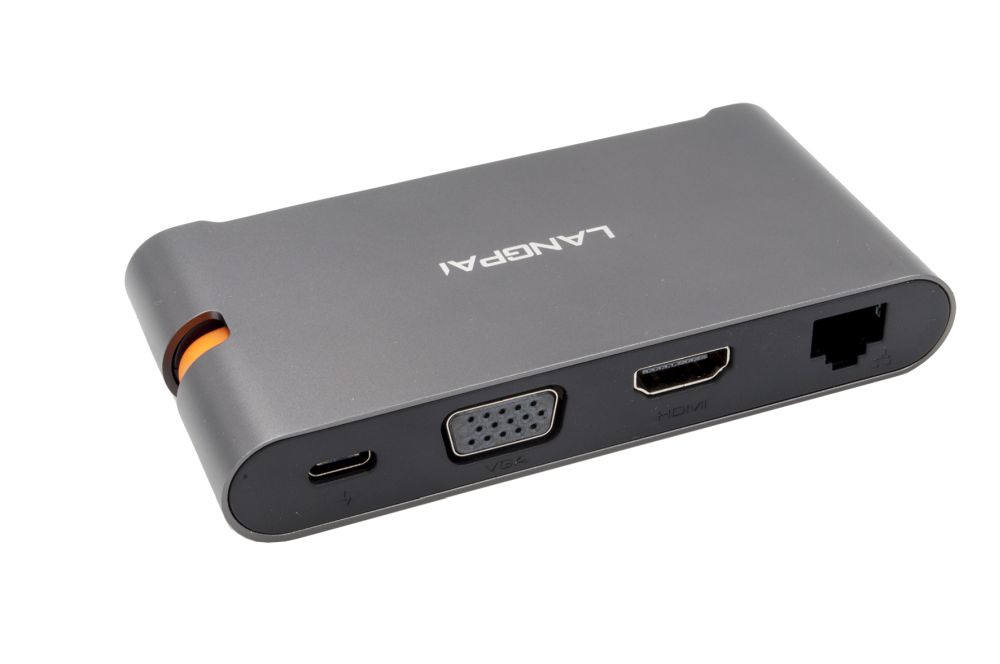 7 in 1 USB 3.1 Gen.1 Metall HUB (Dockingstation), VGA, HDMI, LAN, 2x USB 3.0, 1x USB 3.1 Gen.1 (2,1A)-Port, Exsys® [EX-1220HM]