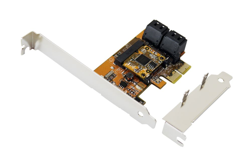 PCIe SATA3 Controller mit RAID 0/1 und 5 mit 4 Internen Ports für HDD und SSD, Exsys® [EX-3517R]