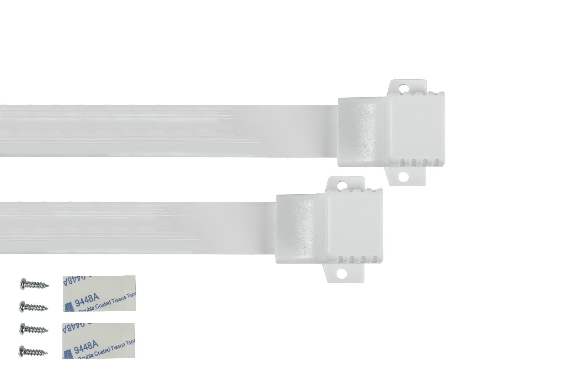RJ45 Fensterdurchführung High-Quality, weiß, Gesamtlänge inkl. Buchsen 51,5cm, flexible Länge 44,5cm, Good Connections®