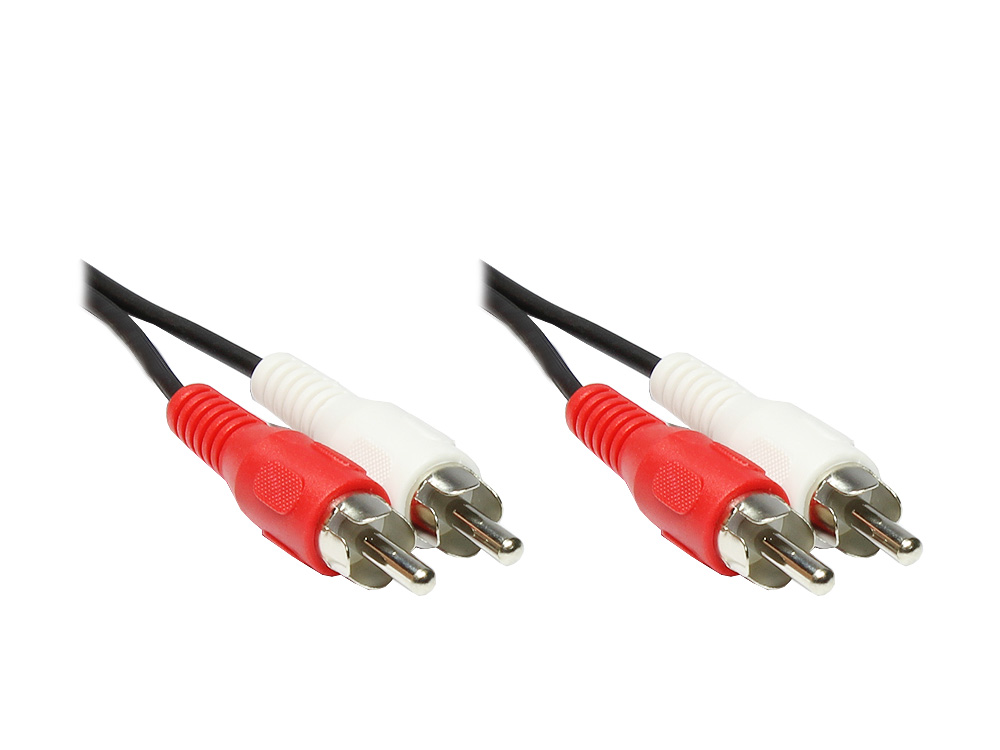 Stereo Cinchkabel, 2 x Cinch St / 2 x Cinch St, 1,5m