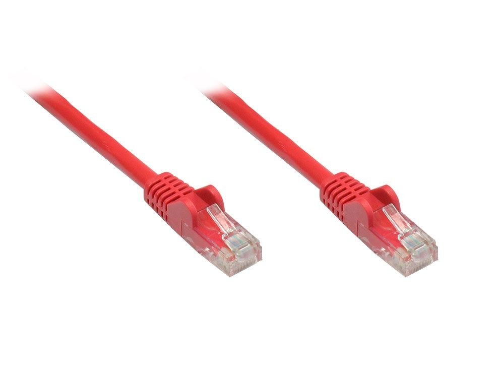 Patchkabel, Cat. 6, U/UTP, rot, 25m, Good Connections®