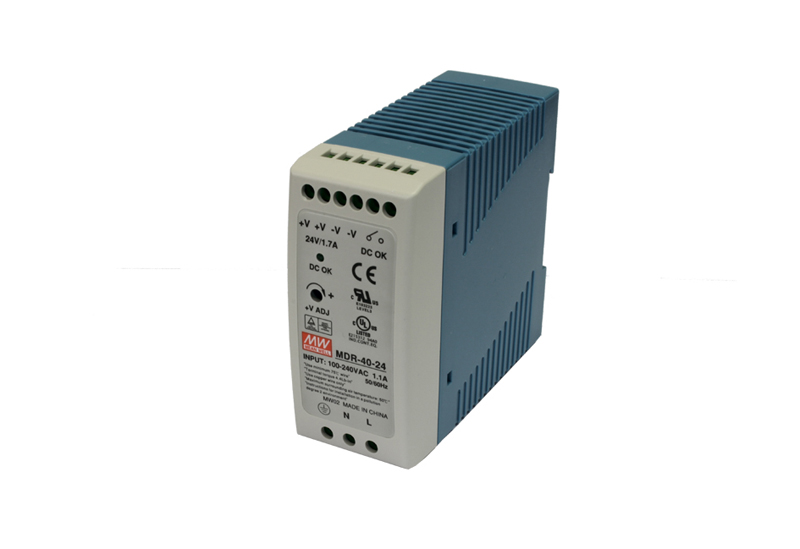 Single Output Industrial DIN Rail Power Supply, 40W, Output: