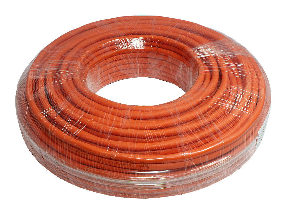 Installation cable Cat. 7 Duplex, S/FTP, PiMF, halogen-free (LSZH), 1000MHz, AWG23/1, FRNC-B, ECA, orange, 50m, Good Connections®