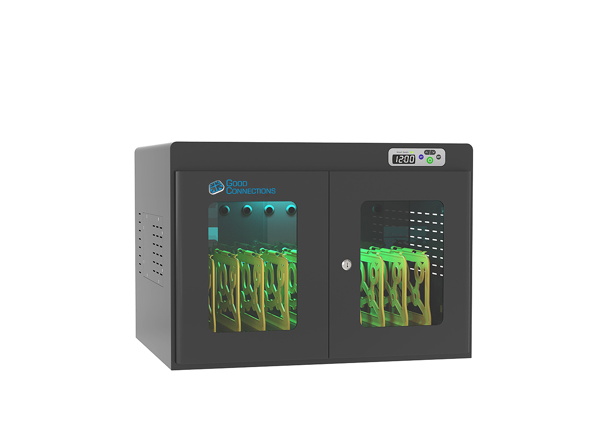 Good Connections® ANTARES N10E Notebook charging cabinet up to 15,6", UV-C disinfection, black