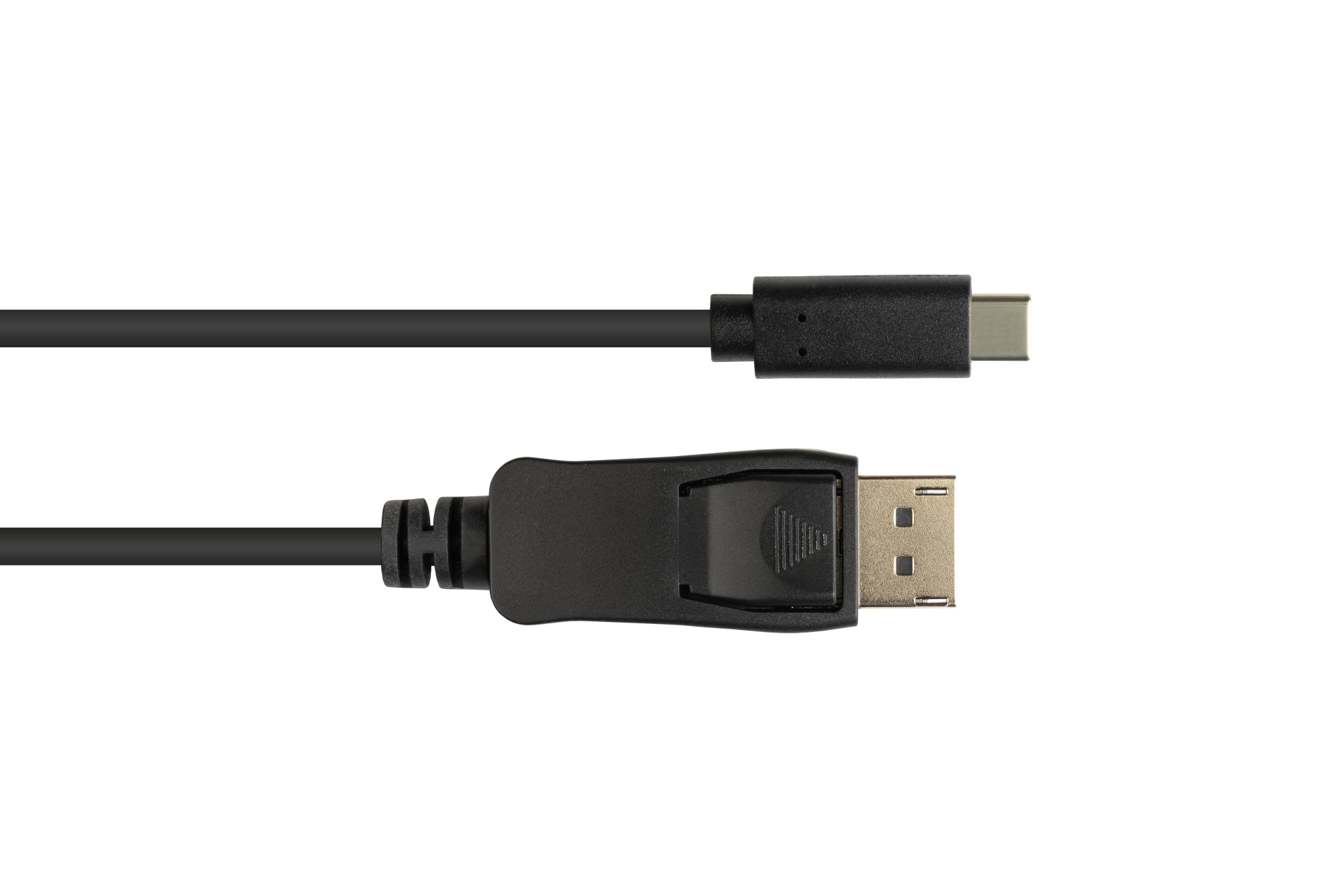 Adapter cable USB-C™ plug to DisplayPort 1.2 plug, 4K / UHD 60Hz, CU, black, 1m, Good Connections®