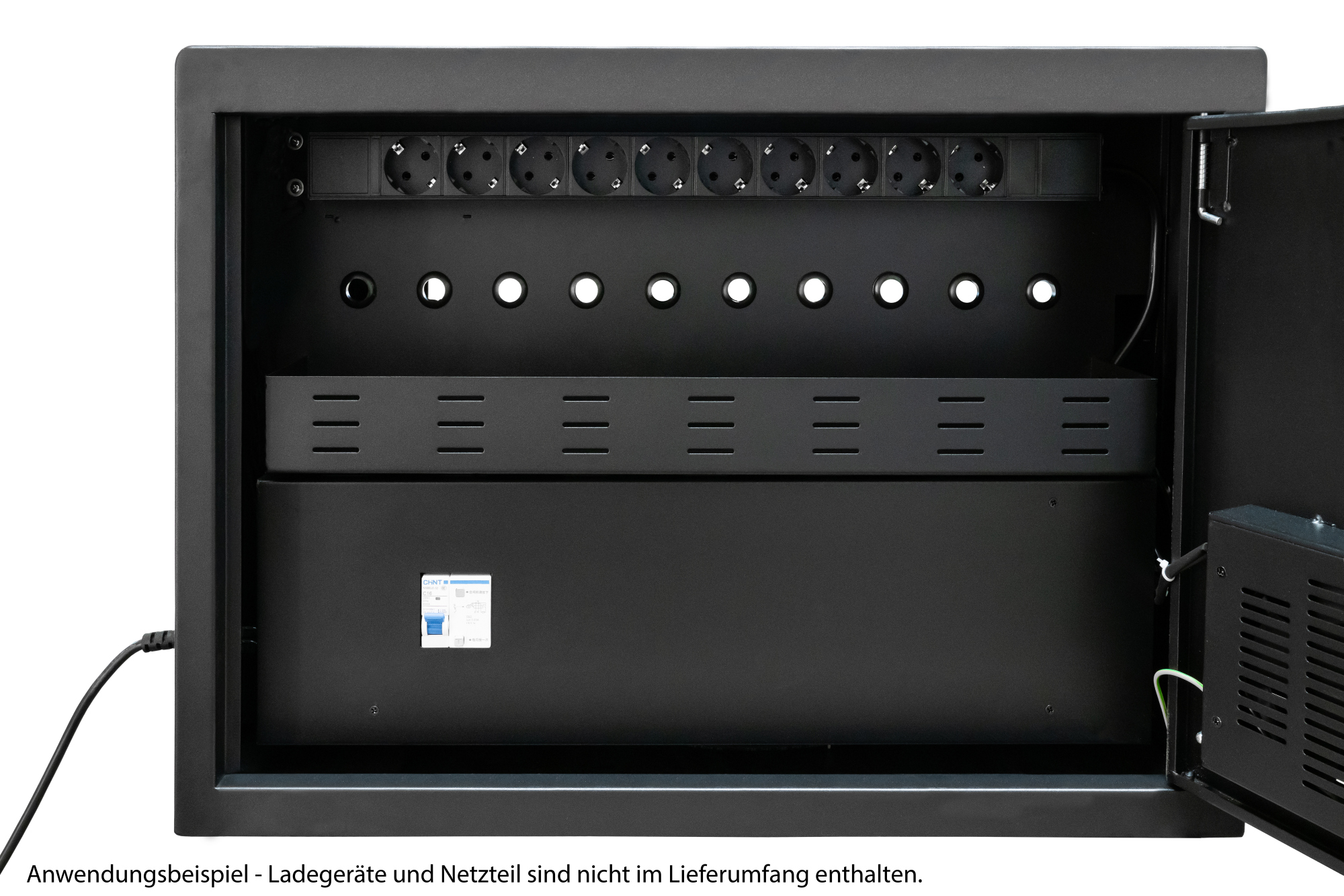 Good Connections® ANTARES N10E Notebook charging cabinet up to 15,6", UV-C disinfection, black