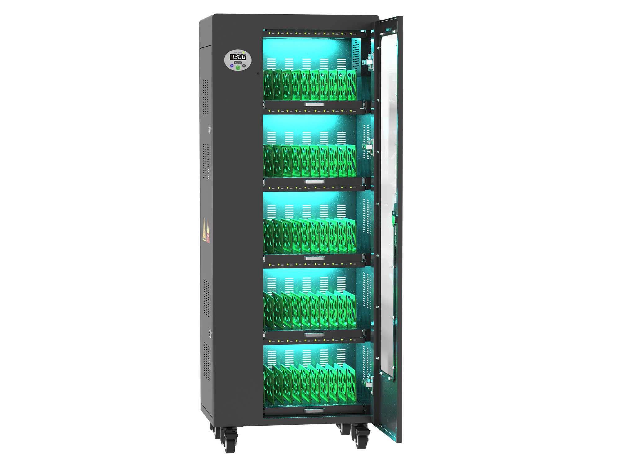 Good Connections® ANTARES T50C Tablet-charging cabinet up to 11", USB-C™ version, 30W per port, UV-C disinfection, black